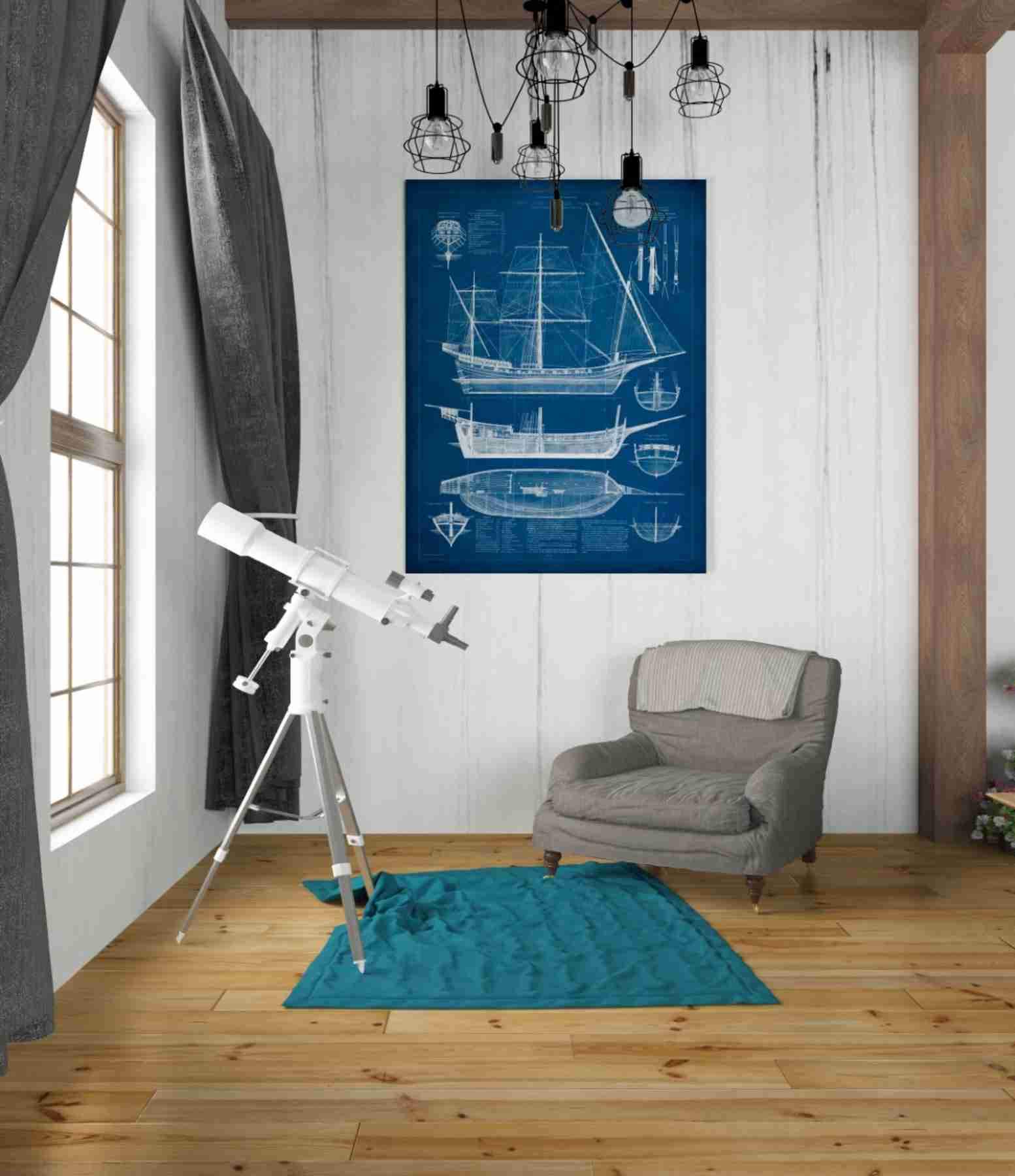 Amazon.co.jp: Epic Graffiti 'アンティーク船青写真 I' by Vision